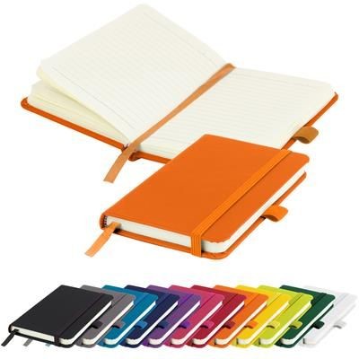 FULL COLOUR PRINTED MORIARTY A6 LINED SOFT TOUCH PU NOTE BOOK 196 PAGES in Orange