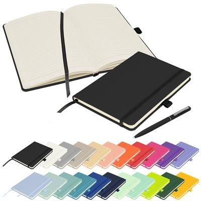 FULL COLOUR PRINTED NOTES LONDON - WILSON A5 FSC NOTE BOOK in Black