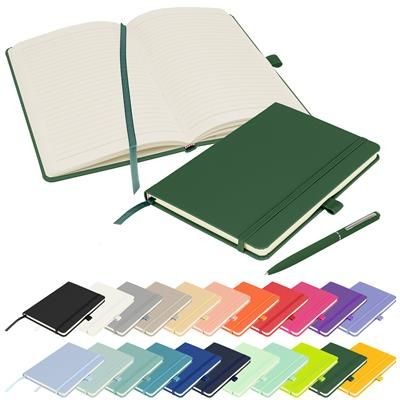 FULL COLOUR PRINTED NOTES LONDON - WILSON A5 FSC NOTE BOOK in Green