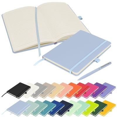 FULL COLOUR PRINTED NOTES LONDON - WILSON A5 FSC NOTE BOOK in Pastel Blue
