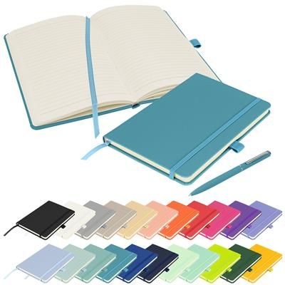 FULL COLOUR PRINTED NOTES LONDON - WILSON A5 FSC NOTE BOOK in Pastel Teal