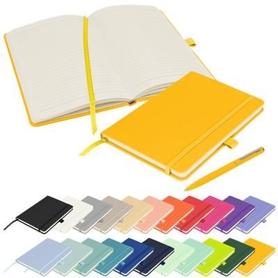 FULL COLOUR PRINTED NOTES LONDON - WILSON A5 FSC NOTE BOOK in Yellow
