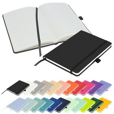 FULL COLOUR PRINTED NOTES LONDON - WILSON A5 FSC NOTEBOOK in Black