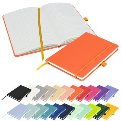 FULL COLOUR PRINTED NOTES LONDON - WILSON A5 FSC NOTEBOOK in Orange