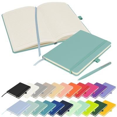 FULL COLOUR PRINTED NOTES LONDON - WILSON A5 FSC NOTEBOOK in Pastel Teal