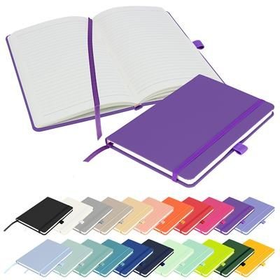 FULL COLOUR PRINTED NOTES LONDON - WILSON A5 FSC NOTEBOOK in Purple