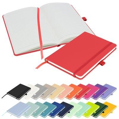 FULL COLOUR PRINTED NOTES LONDON - WILSON A5 FSC NOTEBOOK in Red