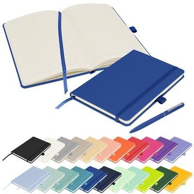 FULL COLOUR PRINTED NOTES LONDON - WILSON A5 PREMIUM NOTE BOOK in Blue