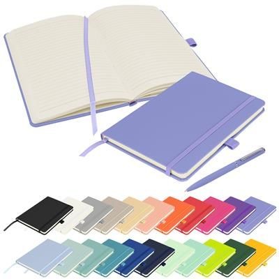 FULL COLOUR PRINTED NOTES LONDON - WILSON A5 PREMIUM NOTE BOOK in Pastel Purple