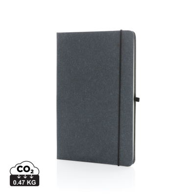 GRS BONDED LEATHER HARDCOVER NOTE BOOK A5 in Grey