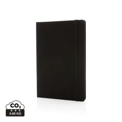 GRS CERTIFIED RPET A5 NOTE BOOK in Black, Black