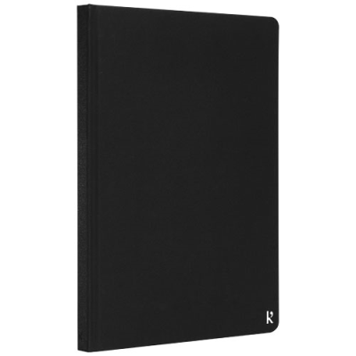 KARST® A5 STONE PAPER HARDCOVER NOTE BOOK - LINED in Solid Black