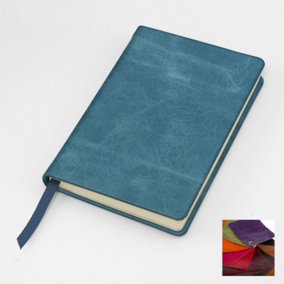 KENSINGTON DISTRESSED LEATHER POCKET CASEBOUND NOTE BOOK