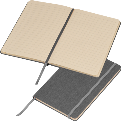 LINED NOTE BOOK ALGIERS in Silver Grey 