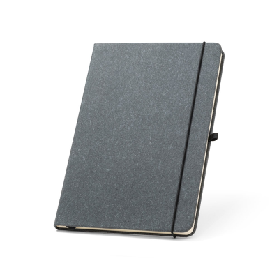 MATISSE A5 NOTE BOOK with Rigid Cover in Leather in Black