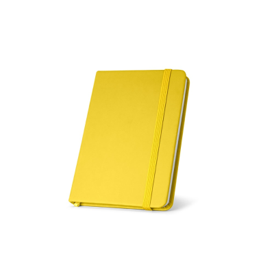 MEYER POCKET NOTE BOOK in PU with Plain x Sheet in Yellow - PROMOTIONAL CORPORATE GIFT