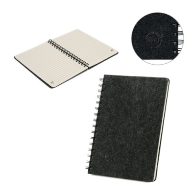 MISHIMA A5 NOTE BOOK with Semi-Hard Cover in Recycled Felt