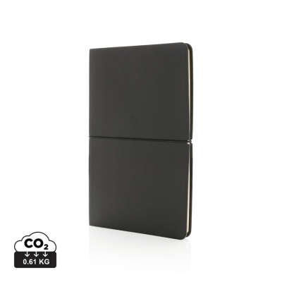 MODERN DELUXE SOFTCOVER A5 NOTE BOOK in Black
