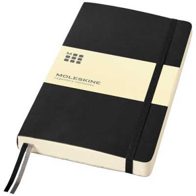 MOLESKINE CLASSIC EXPANDED L SOFT COVER NOTE BOOK - RULED in Solid Black