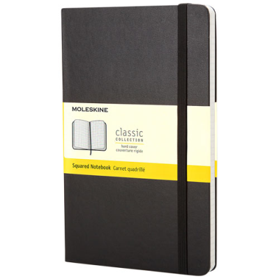 MOLESKINE CLASSIC PK HARD COVER NOTE BOOK - SQUARED in Solid Black