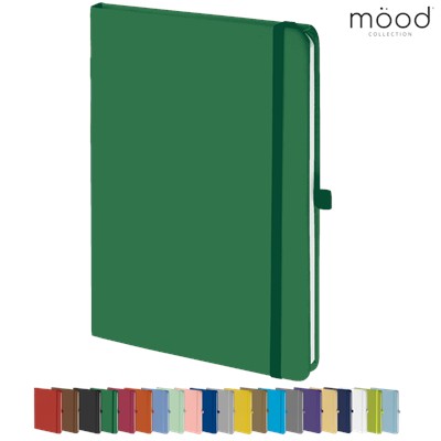 MOOD A5 FSC SOFT FEEL NOTE BOOK DARK GREEN