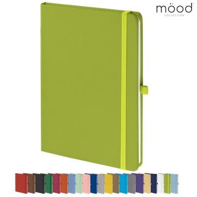 MOOD A5 FSC SOFT FEEL NOTE BOOK LIME GREEN