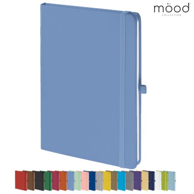 MOOD A5 FSC SOFT FEEL NOTE BOOK PASTEL BLUE