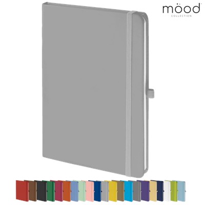 MOOD A5 FSC SOFT FEEL NOTE BOOK SILVER
