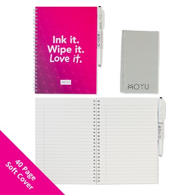 MOYU REWRITEABLE A5 SOFTCOVER SPIRAL NOTE BOOK