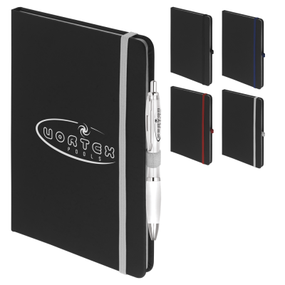 NERO A5 SOFT FEEL NOTE BOOK with Contour Ball Pen Pen