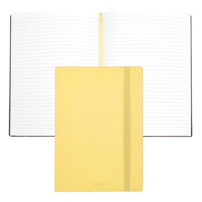 NOTE BOOK A5 PASTEL CLASSIC LIGHT YELLOW LINED - PROMOTIONAL CORPORATE GIFT