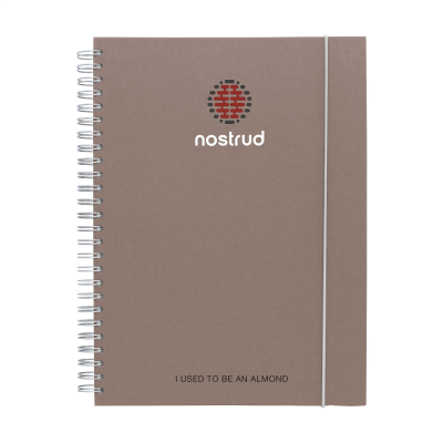 NOTE BOOK AGRICULTURAL WASTE A5 - HARDCOVER in Almond