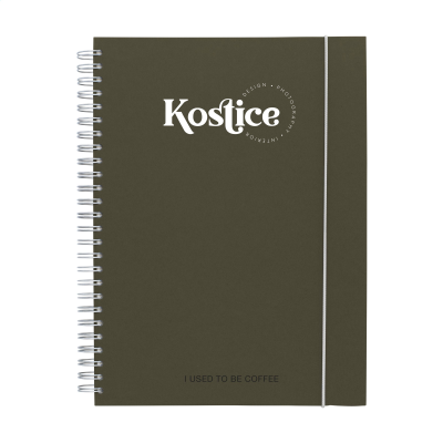 NOTE BOOK AGRICULTURAL WASTE A5 - HARDCOVER in Coffee