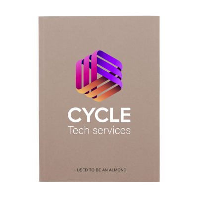 NOTE BOOK AGRICULTURAL WASTE A5 - SOFTCOVER 100 PAPER in Almond