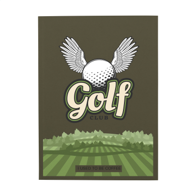 NOTE BOOK AGRICULTURAL WASTE A5 - SOFTCOVER 100 PAPER in Coffee