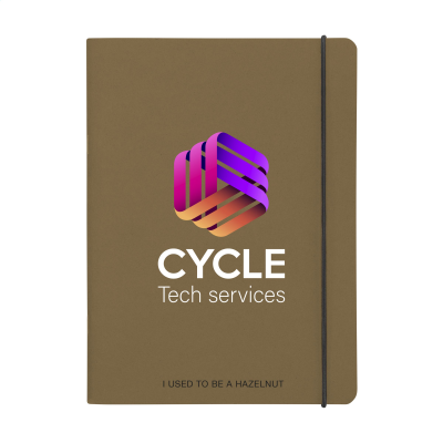 NOTE BOOK AGRICULTURAL WASTE A5 - SOFTCOVER 32 PAPER in Hazelnut