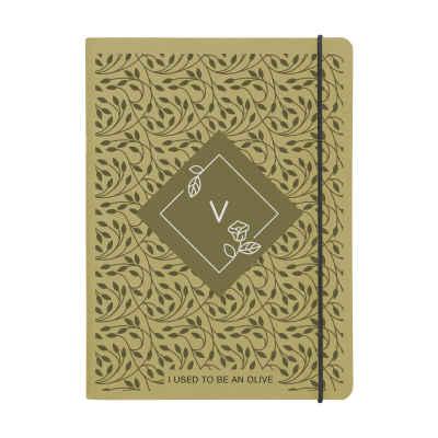 NOTE BOOK AGRICULTURAL WASTE A5 - SOFTCOVER 32 PAPER in Olive
