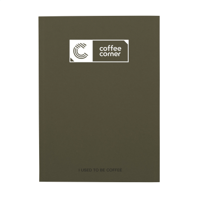 NOTE BOOK AGRICULTURAL WASTE A5 - SOFTCOVER in Coffee
