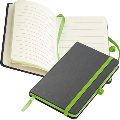 NOTE BOOK ROSTOCK in Apple Green  - PROMOTIONAL CORPORATE GIFT