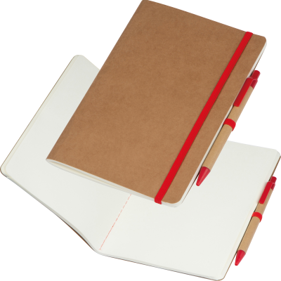 NOTE BOOK with Ball Pen in Red