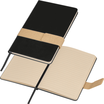NOTE BOOK with Magnetic Closure in Black 