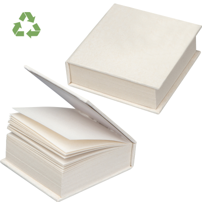 NOTE PAD MADE FROM RECYCLED MILK CARTON in Beige