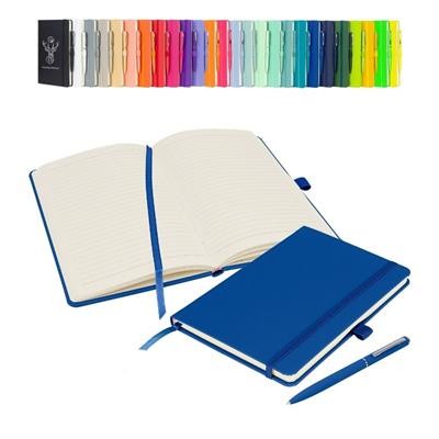 NOTES LONDON WILSON A5 NOTEBOOK & PEN in Blue