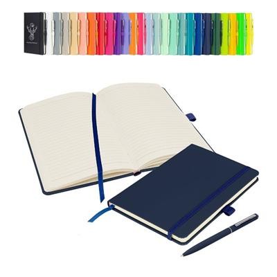 NOTES LONDON WILSON A5 NOTEBOOK & PEN in Navy