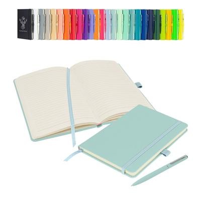 NOTES LONDON WILSON A5 NOTEBOOK & PEN in Pastel Celeste