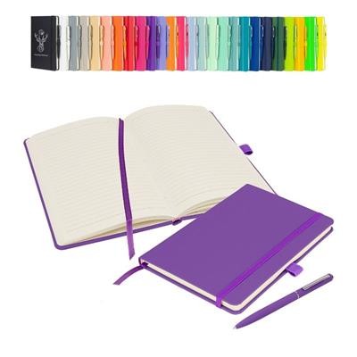 NOTES LONDON WILSON A5 NOTEBOOK & PEN in Purple