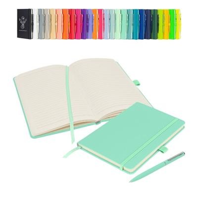 NOTES LONDON WILSON A5 PREMIUM NOTEBOOK & PEN in Pastel Aqua Marine