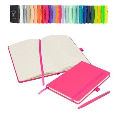 NOTES LONDON WILSON A5 PREMIUM NOTEBOOK & PEN in Pink