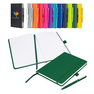 NOTES LONDON WILSON BLANCO A5 NOTEBOOK & PEN in Green