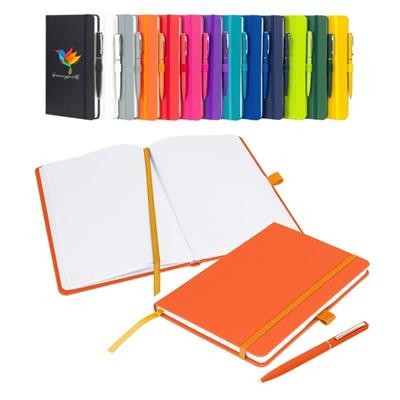 NOTES LONDON WILSON BLANCO A5 NOTEBOOK & PEN in Orange